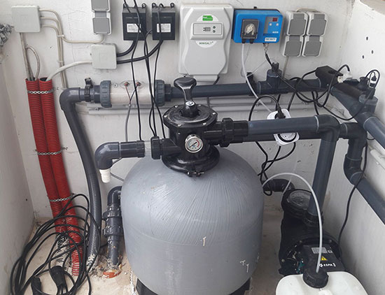 Bazénová filtrácia v šachtici
